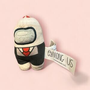 Among Us - Mystery Bag - White Plush Keychain Bag Clip - NEW